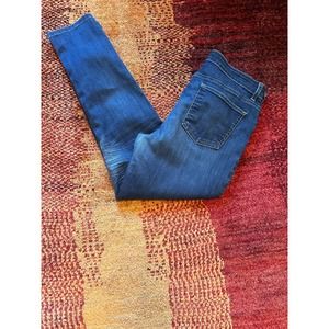 Pre-owned EILEEN FISHER Jeans Dark Wash Blue Stretch SZ 10